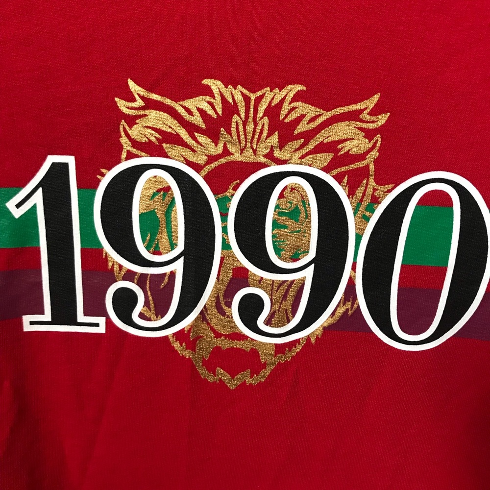 Red 1990 Cropped long sleeve from H&M